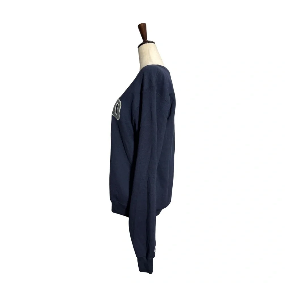 Champion • Bend Oregon Varsity Style Crewneck Sweatshirt Navy Unisex S
